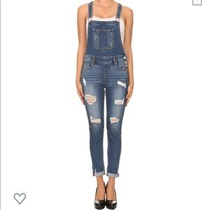 Women's Regular Skinny Slim Fitted Overalls